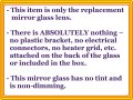 Mirror Glass With Adhesive For 2015 2016 Hyundai Genesis And 2017 2020 G80 Driver Side View Left Lh 8 7 16 In Diagonal
