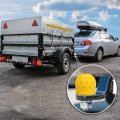X Autohaux Universal Trailer Hitch Ball Cover Waterproof Dustproof 50mm Id Yellow For Car Truck Rv Boat