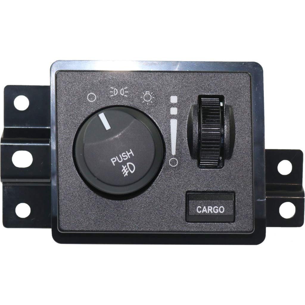 Headlight Switch For Dodge Durango 2007 2008 2009 With Fog Lights 68019456ac 56049637ad Black Push Button Replacement Part
