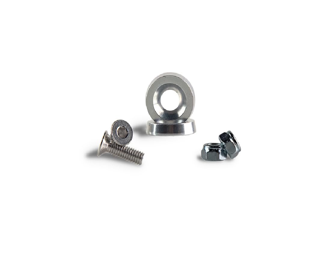 Polaris Rzr Ranger Sportsman M6 Aluminum Fender Washer Bolt And Lock Nut Accessory Kit Silver 20 Piece Set