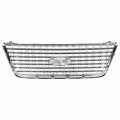 Fo1200400 Factory Style Front Bumper Grill Grille Assembly Compatible With Ford Expedition 2003-2006 Chrome