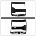 Acanii For 2016-2018 Chevy Silverado 1500 Matte Black Headlight Headlamp Trim Bezel Cover Passenger Side Paintable