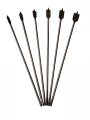 6 Pack Wood Spade Paddle Boring Drill Bits 16 In Extra Long Alloy Steel Spur Point With 4 Ball Grove Shank Sizes 3 8 To 1 