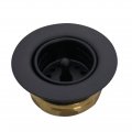 Westbrass Midget Duo Post Style Bar Sink Strainer Matte Black D220-62 