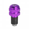 X Autohaux 1 Pair 7 8 22mm Purple Motorcycle Handlebar End Grips Bar Ends Plugs Cap For