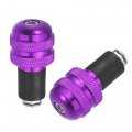 X Autohaux 1 Pair 7 8 22mm Purple Motorcycle Handlebar End Grips Bar Ends Plugs Cap For