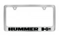Hummer H2 Chrome Plated Metal License Plate Frame Holder 