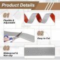 Floor Transition Strips 9 84ft X 1 97 Lxw Embossed Self Adhesive Vinyling Edging Trim Pvc Flooring Flat Divider Strip Cover For