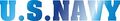 U S Navy Blue Chrome Vinyl Die-cut Sticker 