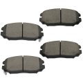 Front Ceramic Disc Brake Pad Set D1125 For Hyundai Azera 2006 2011 Sonata 2010 And Kia Amanti 2007 2009 4 Piece With Hardware 