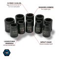 Performance Tool M593db Mechanics 10 Piece 1 2-inch Drive Metric Impact Socket Set