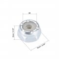 Uxcell 4 -40 Nylon Insert Hex Lock Nuts Carbon Steel White Zinc Plated Pack Of 50
