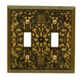 Amerelle 65ttab Filigree 2 Toggle Wallplate Antique Brass 