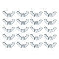 10-32 Wing Nut 60 Pcs Carbon Steel Butterfly Nuts Fasteners Parts Hand Twist Tighten For Machinery Electronic Equipment Diy 
