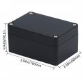 Ip65 Waterproof Junction Box Abs Plastic Electrical Project Case 6 3 In X 43 3 54 Power Enclosure Model G16 Black