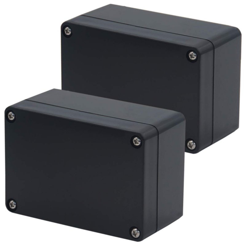 Ip65 Waterproof Junction Box Abs Plastic Electrical Project Case 6 3 In X 43 3 54 Power Enclosure Model G16 Black