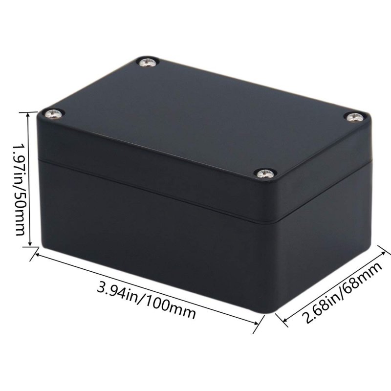 Ip65 Waterproof Junction Box Abs Plastic Electrical Project Case 6 3 In X 43 3 54 Power Enclosure Model G16 Black