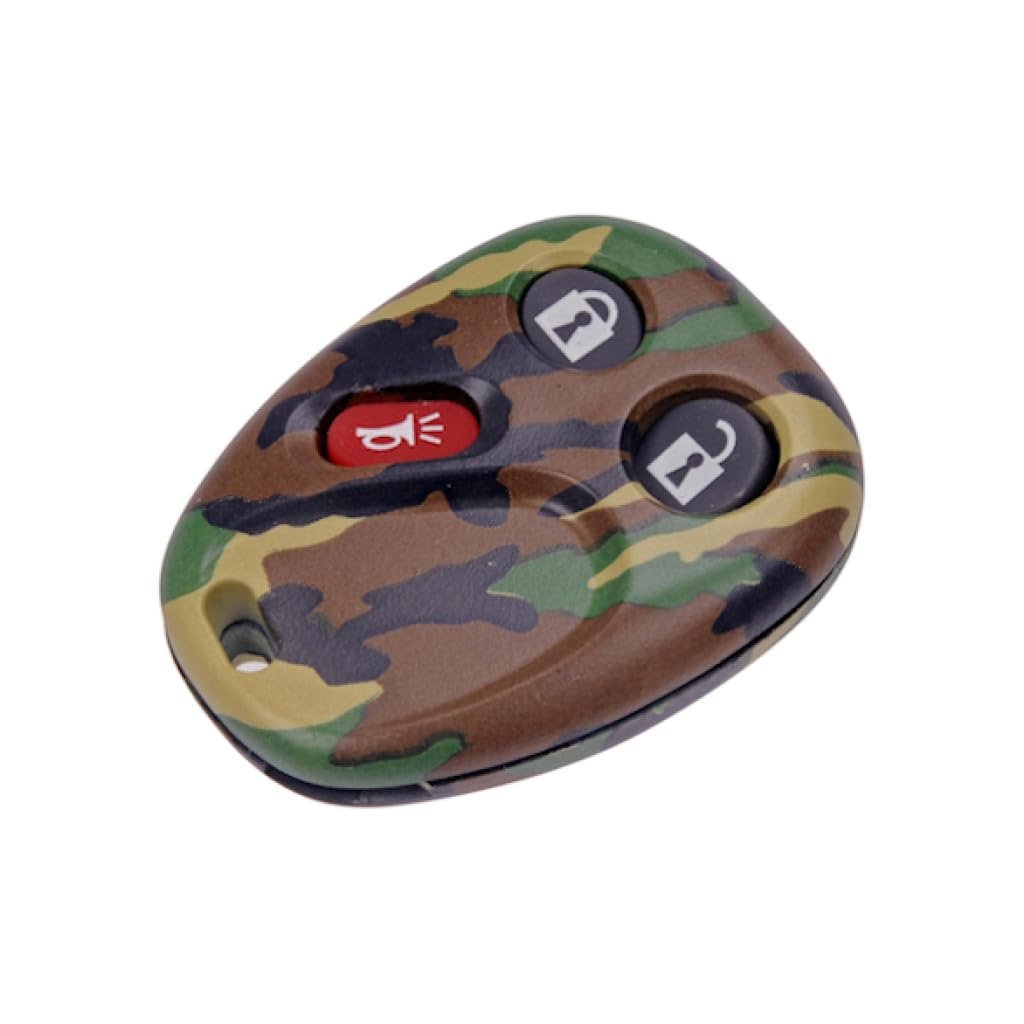 Keyless Remote Case For Chevy Tahoe 2003 2004 2005 2006 Green Woodland Camouflage 3 Button Lock Unlock Panic 10377295 15008008
