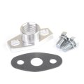 Billet Turbo Oil Drain Return Flange Kit For Garrett T25 T28 1 2pt Female Fitting 44mm Hole To Spacing 