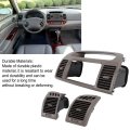 Front Air Conditioning Outlet Grill Panel Dash Ac Vents Radio Trim Bezel Replacement For Xv30 2001-2006