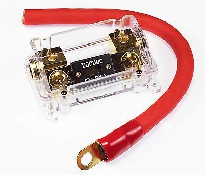 Voodoo Anl Fuse Fuseholder Inline Battery Install Kit 1 0 Awg Gauge Ft 200 Amp