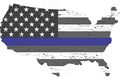6in X 3 5in Rustic America Blue Lives Matter Sticker Car Bumper Stickers By Stickertalk 