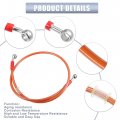 X Autohaux 90cm 35 43 Length 10mm Id Motorcycle Hydraulic Brake Line Oil Hose Pipe 28a 0a Stainless Steel Braided Cable For Atv