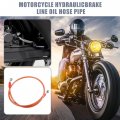 X Autohaux 90cm 35 43 Length 10mm Id Motorcycle Hydraulic Brake Line Oil Hose Pipe 28a 0a Stainless Steel Braided Cable For Atv