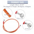 X Autohaux 90cm 35 43 Length 10mm Id Motorcycle Hydraulic Brake Line Oil Hose Pipe 28a 0a Stainless Steel Braided Cable For Atv
