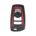 Ygohuf5662 Ygohuf5767 Car Key Fob Shell 4 Button Remote Control Case Keyless Entry Housing Replacement Red For Bmw X5 X6 525i 