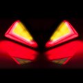 Newsmarts Universal Dual Color Turn Signal Light Indicator Replacement For Motorcycle Scooter Electrical Bike Car Amber Red