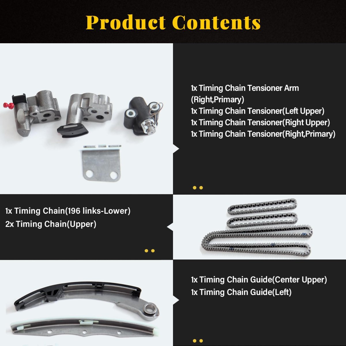 Engine Timing Chain Kit Sets 90720sx 13028-7y000 13028-zs70a Fits For Nissan Altima Maxima Quest 3 5l 2002-2009
