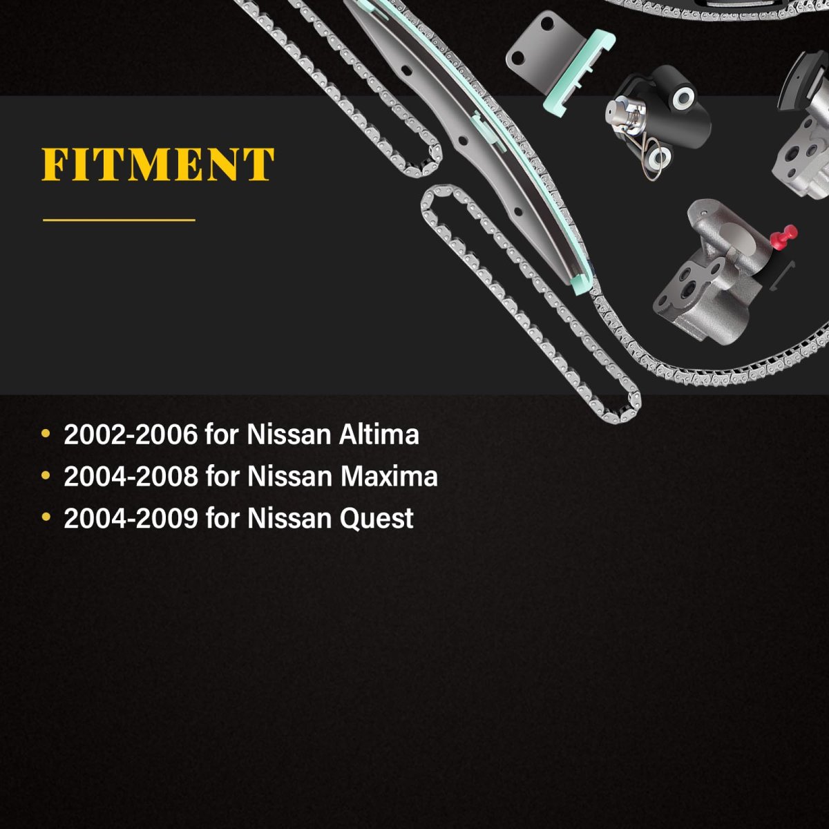 Engine Timing Chain Kit Sets 90720sx 13028-7y000 13028-zs70a Fits For Nissan Altima Maxima Quest 3 5l 2002-2009