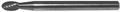 Drill America Dul Series Solid Carbide Miniature Bur Double Cut Se53 Oval 1 8 Shank 36 Head Diameter 9 32 Cutting Length Pack 