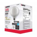 Satco 6pk 6w G40 Globe Filament Led 3000k E26 Base White Dimmable 60w Equiv
