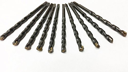 Max-power 10pcs Pack Diameter 3 16 X 3-1 2 Overall Length Carbide Tipped Tapcon Masonry Concrete Drill Bit With Half Flat Shank