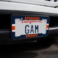 Syracuse University Stripes License Plate Tag Frame