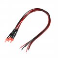 3pcs 2mm Pre Wired Led Red Dc6-12v Diffused Lens Light Emitting Diodes 