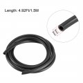 Uxcell Lubricating Oil Hose 6mm 15 64 Id X 9mm 23 Od 4 92ft 1 5m Rubber Water Pipe Tubing Black