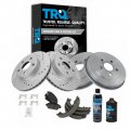 Trq Front Rear Ceramic Pad Performance Rotor Drums Shoe Kit For Toyota Prius