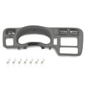 Dash Trim Bezel Cover Double Din For Chevy Blazer S10 Gmc Jimmy Sonoma 1998-2004 Dashboard Cluster Radio Panel Gray 