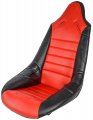 Jegs Pro High Back Ii Vinyl Seat Cover Red With Black Trim Only Available Separately Male Snaps To Attach 