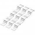 Uxcell 20 Pcs Pipe Strap 304 Stainless Steel Support Fit For 1 2in2mm Tube Tension Clip With 1 Hole 4mm Height Continuouss Emt