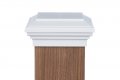 Atlanta Post Caps 6x6 Cap 6 0 White Newell Flat Top For Fences Decks And Mailboxes 