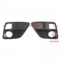 Topteng 2pcs Front Fog Light Cover Bezel Grill Grille For Subaru Wrx Sti 2015-2017 With Lamps Hole Models 57731va000 57731va010