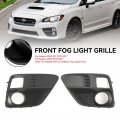 Topteng 2pcs Front Fog Light Cover Bezel Grill Grille For Subaru Wrx Sti 2015-2017 With Lamps Hole Models 57731va000 57731va010