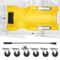 Auto Dynasty 40 Inches Mechanic Creeper Automotive Garage Repair Low Profile Under Car Rolling With Led Light And Padded