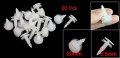 Uxcell 20 Pcs Trim Panel Clip Fastener Plastic Rivet Retainer White