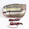 Auto Dynasty Compatible With Mercedes-benz E-class W210 Side Door Mirror Cover Led Turn Signal Light Chrome