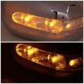 Auto Dynasty Compatible With Mercedes-benz E-class W210 Side Door Mirror Cover Led Turn Signal Light Chrome